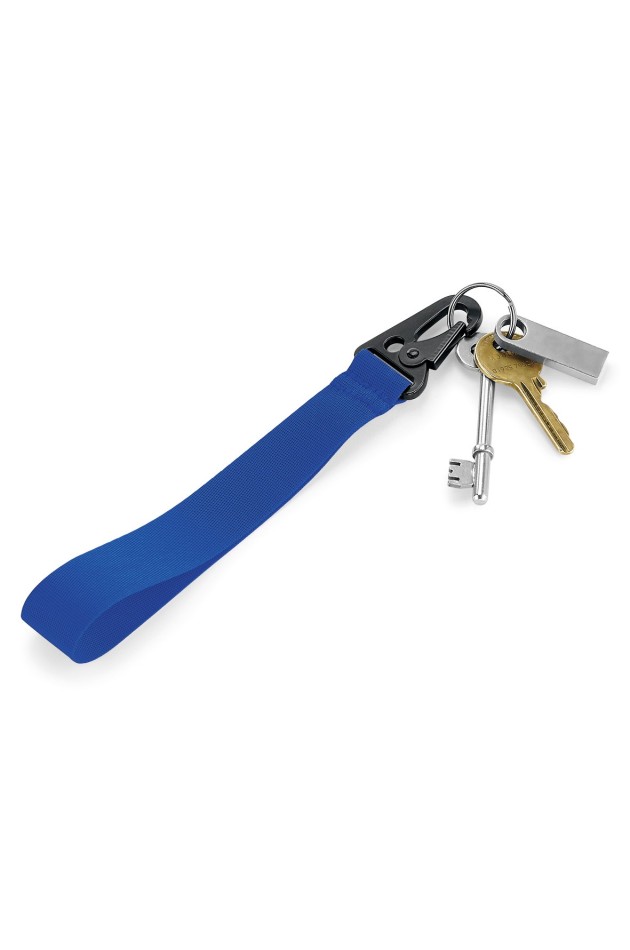 Porte-Clés bleu Personnalisable par flocage 20cm X 2cm