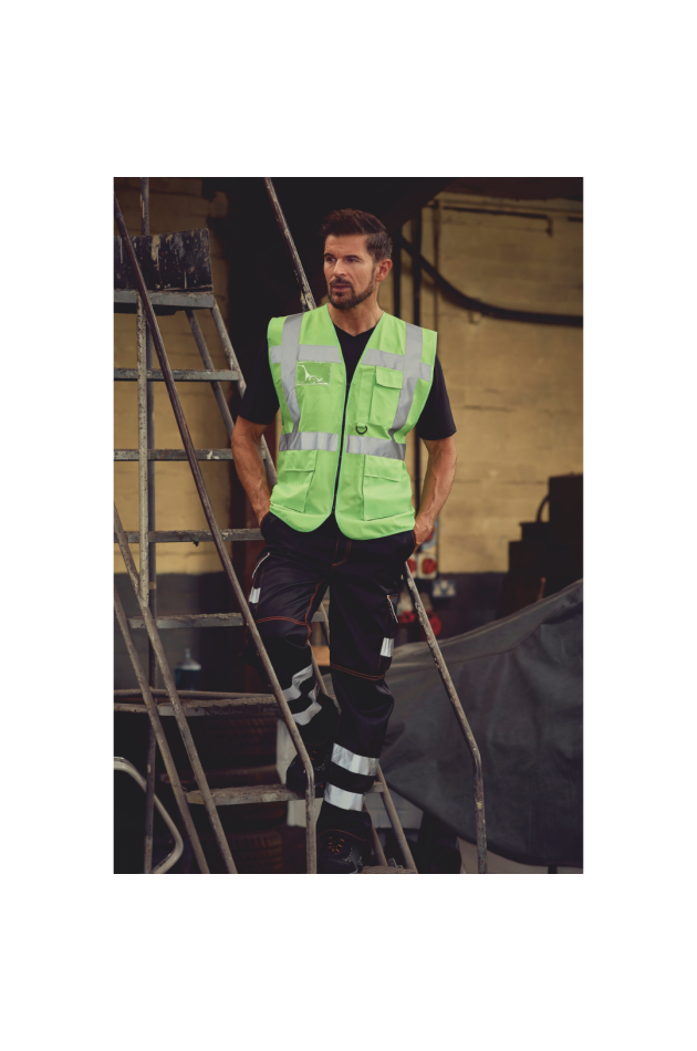 gilet haute visibilité avec et poche et 100 % personnalisable