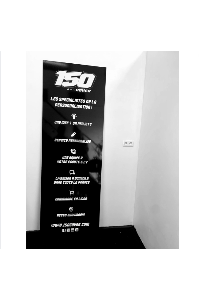 Panneau en alu dibond à personnaliser enseigne