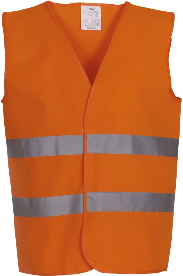 Gilet à 2 Bandes Haute Visibilité orange