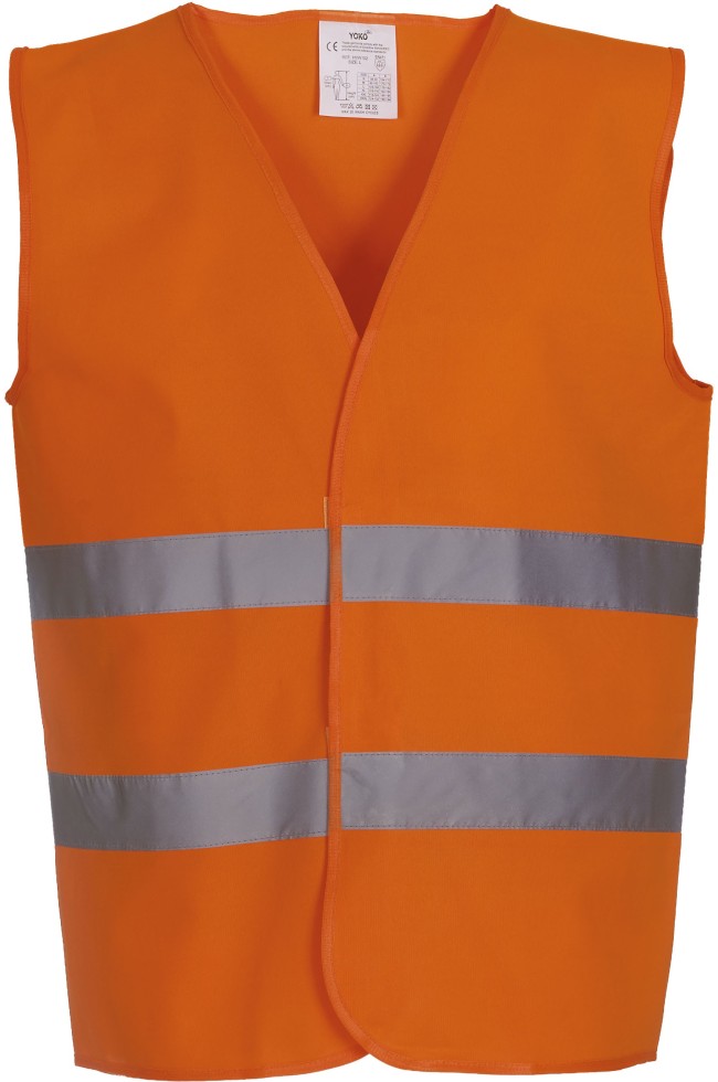 Gilet à 2 Bandes Haute Visibilité orange