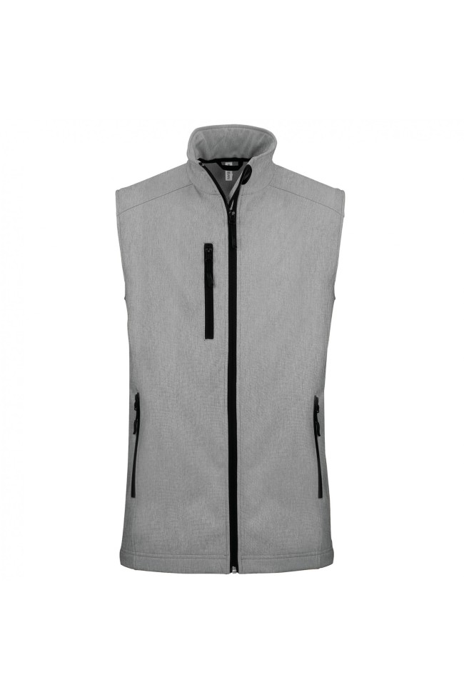 bodywarmer gris clair homme personnalisable