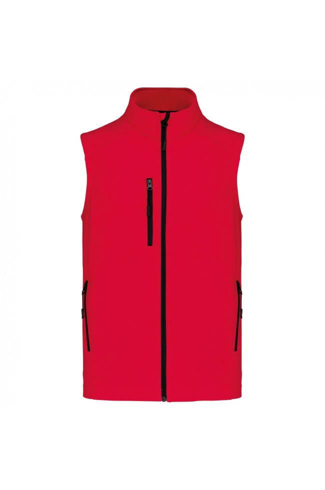 bodywarmer rouge homme personnalisable