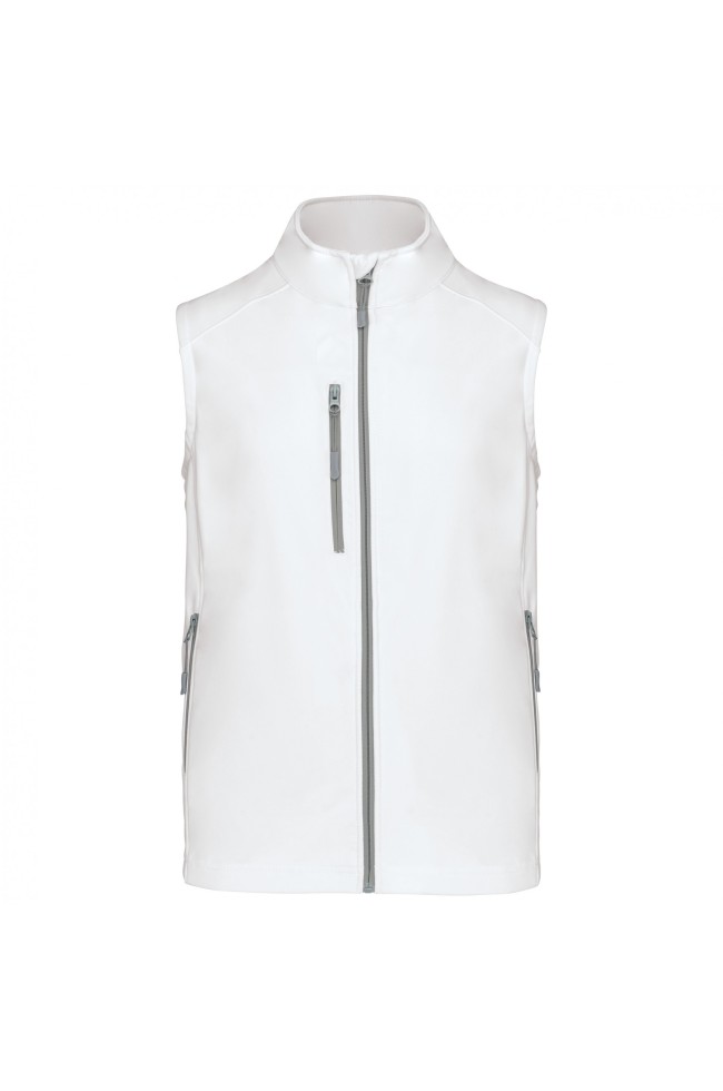 bodywarmer blanc pour homme personnalisable