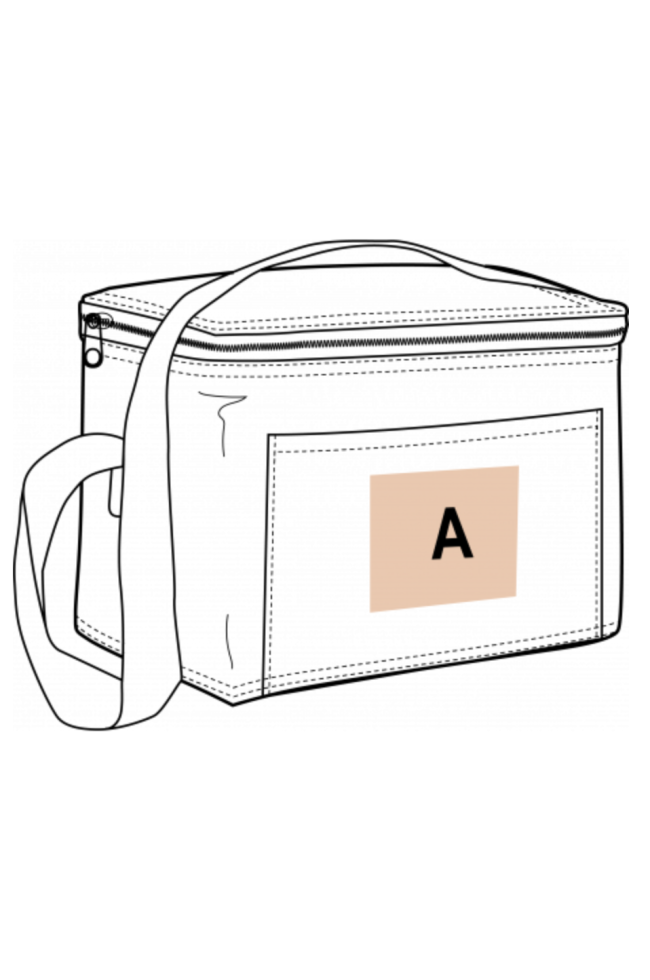 Emplacement personnalisation Mini Sac Isotherme