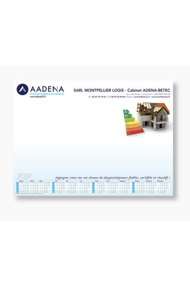 Lot de Sous Main A3 Personnalisables