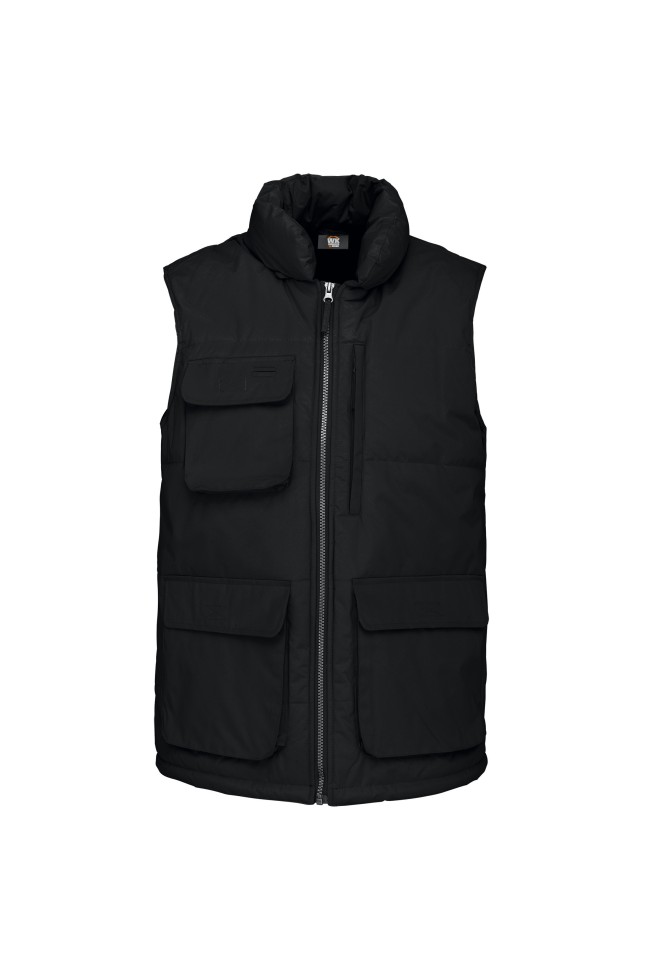 Gilet matelassé noir personnalisable à l'image de votre entreprise