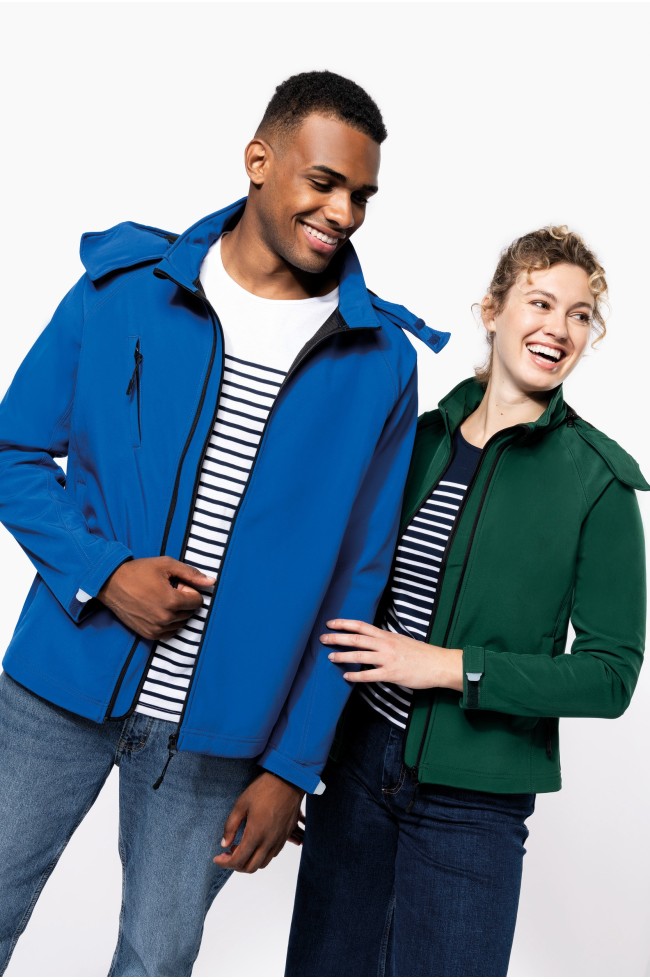 Veste Softshell à Capuche Homme personnalisable | 150 Cover