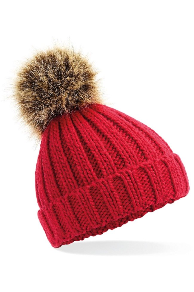 Bonnet Avec Pompon rouge