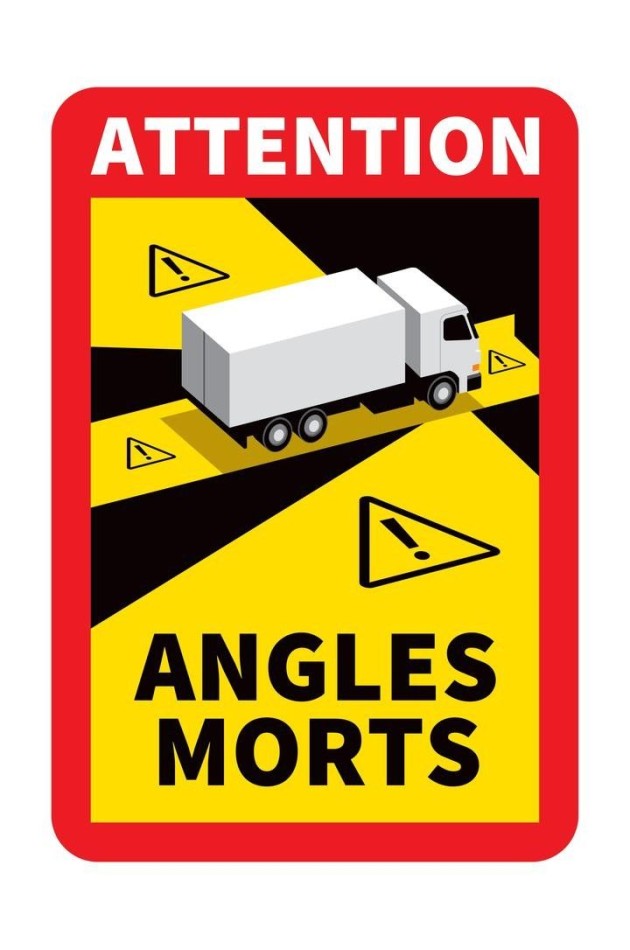 Lots Stickers "Angles Morts" poids lourds