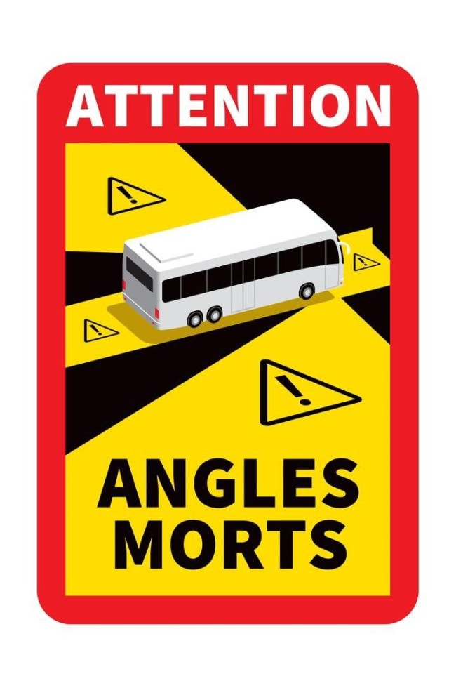 Lots Stickers "Angles Morts" Bus