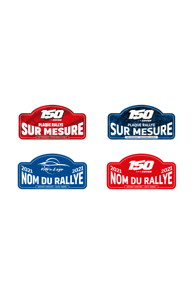 Stickers Plaque Rallye Personnalisé