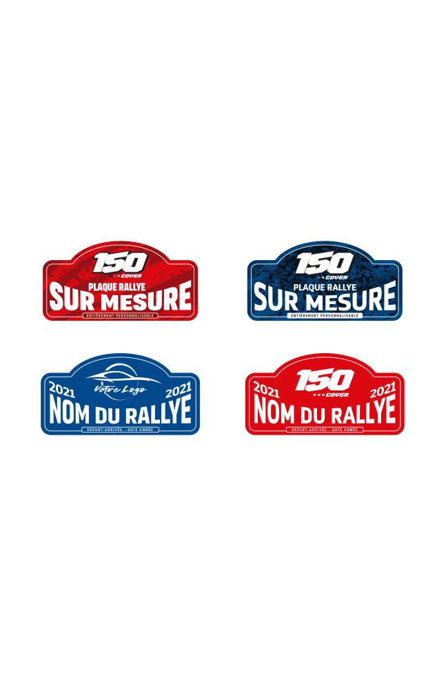 Stickers Plaque Rallye Personnalisé